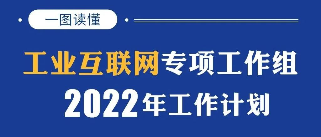 一图读懂｜工业互联网专项工作组2022年工作计划